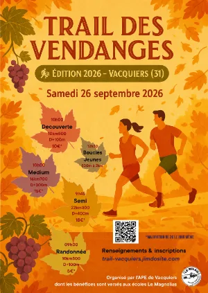 Trail des Vendanges 2026 — St viance (19), 26 septembre 2026 · Trail