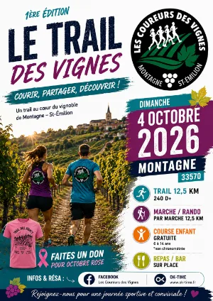 Trail des Vignes Montagne — Les artigues de lussac (33), 4 octobre 2026 · Trail