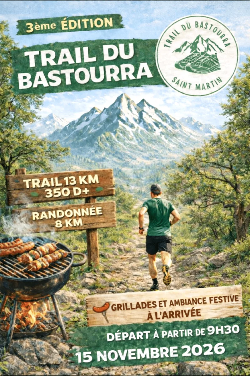 Trail du Bastourra — Vielle adour (65), 8 novembre 2026 · Trail