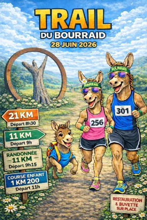 Trail du Bourraid – Trail de Bourrou — Leguillac de l auche (24), 28 juin 2026 · Trail