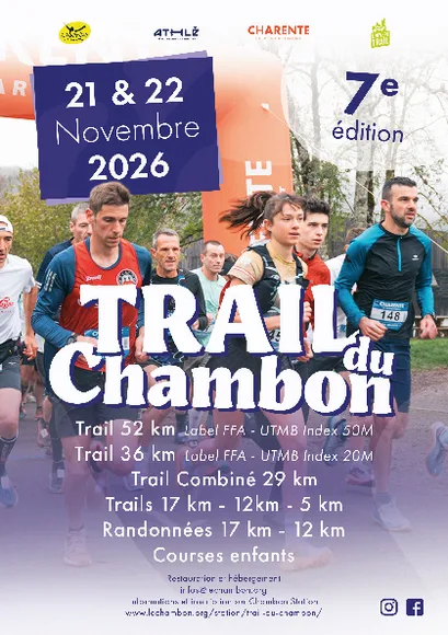 Trail du Chambon — Laprade (16), 21 novembre 2026 · Trail