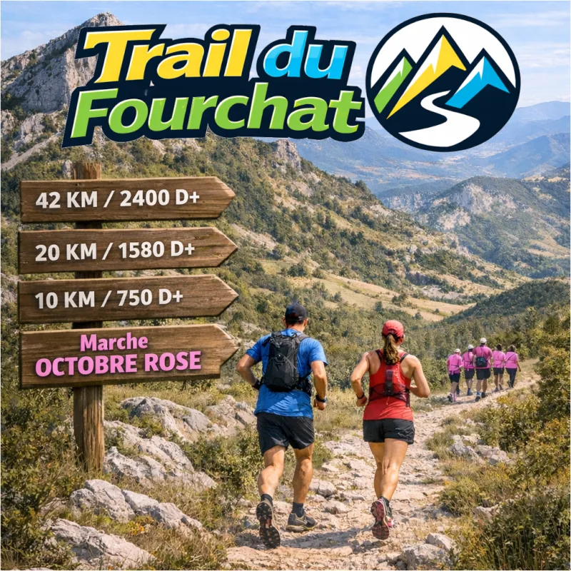 Trail du Fourchat — Rosans (05), 18 octobre 2026 · Trail