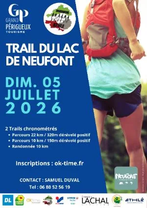 Trail du lac de Neufont 2026 — Creyssensac et pissot (24), 5 juillet 2026 · Trail