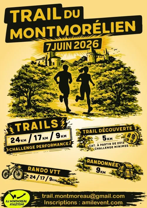 Trail du montmorélien — Barbezieux st hilaire (16), 7 juin 2026 · Trail