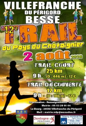 Trail du Pays du Châtaignier 2026 — Campagnac les quercy (24), 2 août 2026 · Trail