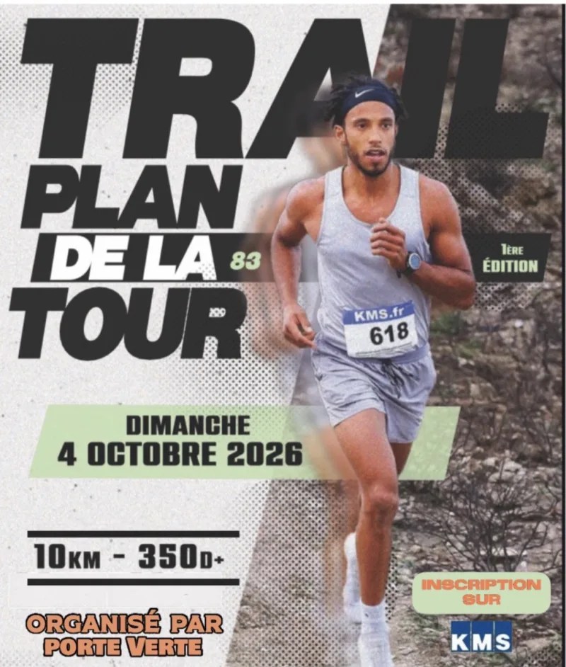 Trail du Plan de la Tour — Ste maxime (83), 4 octobre 2026 · Trail