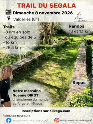 Trail du Ségala — Serenac (81), 8 novembre 2026 · Trail