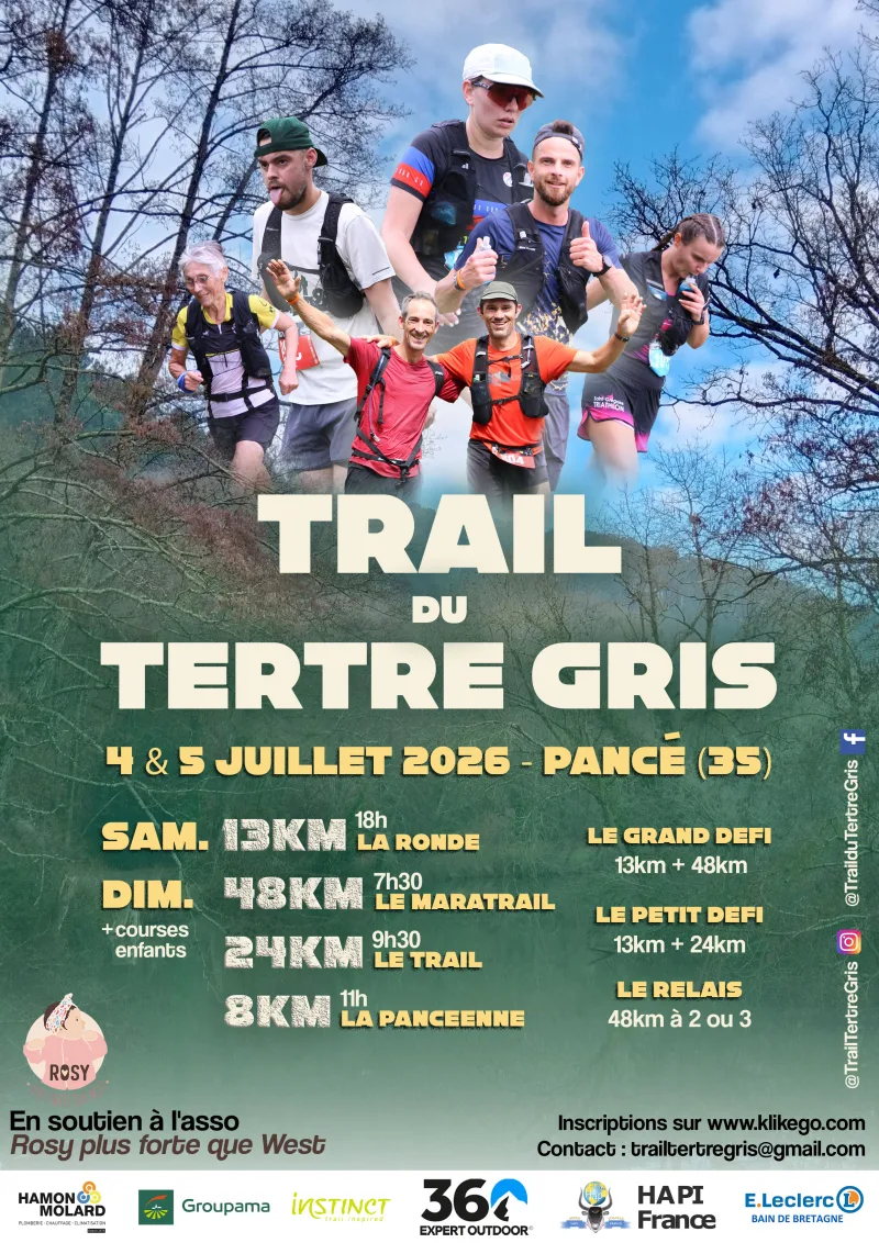 Trail du Tertre Gris (TTG) — Lalleu (35), 3 juillet 2027 · Trail