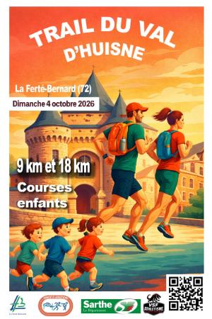 Trail du Val d'Huisne 2026 (TVH) — Aveze (72), 4 octobre 2026 · Trail