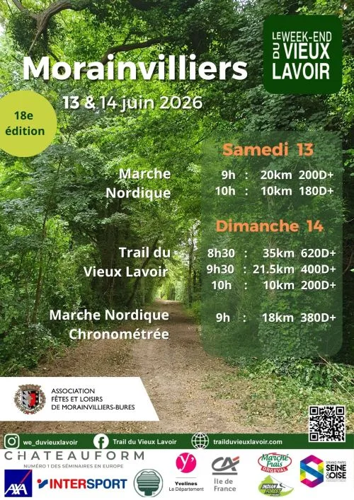 Trail du Vieux Lavoir — Villennes sur seine (78), 13 juin 2026 · Trail