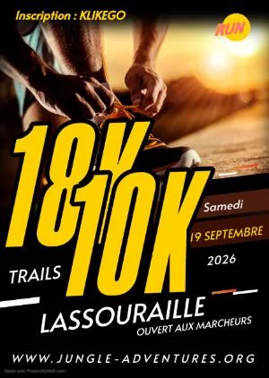 TRAIL LASSOURAILLE 2026 — Kourou (973), 19 settembre 2026 · Trail
