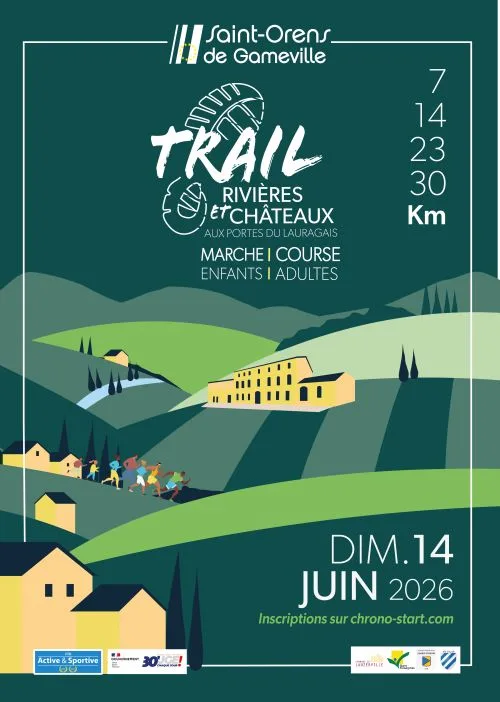 Trail Rivières et Châteaux — Auzielle (31), 14 juin 2026 · Trail