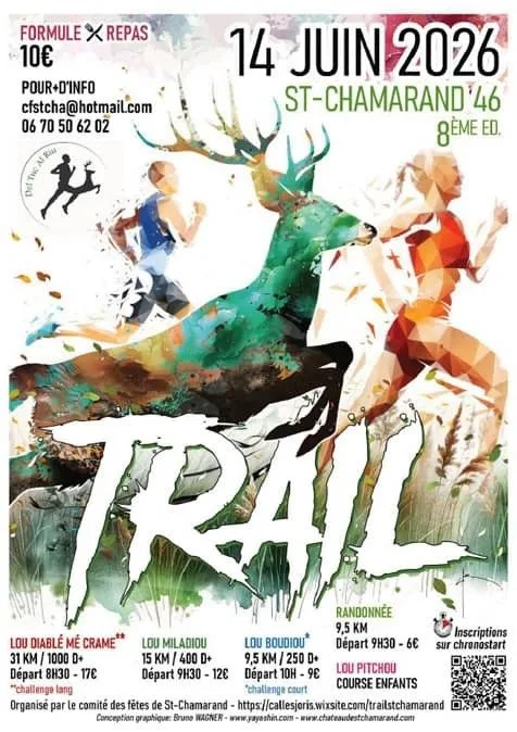 Trail Saint Chamarand — Frayssinet (46), 14 juin 2026 · Trail