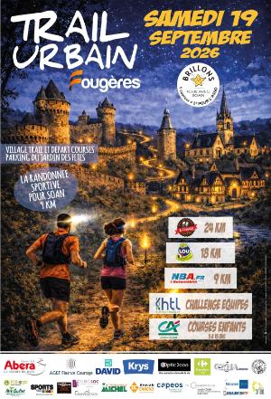 Trail Urbain de Fougères 2026 — Beauce (35), 19 septembre 2026 · Trail