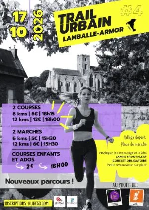 Trail Urbain Lamballe Armor — Andel (22), 17 octobre 2026 · Trail