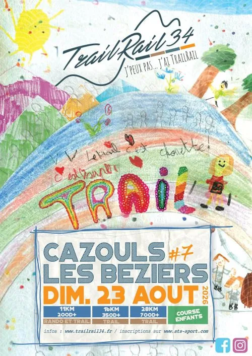 TrailRail34 2026 — Castelnau de guers (34), 23 août 2026 · Trail