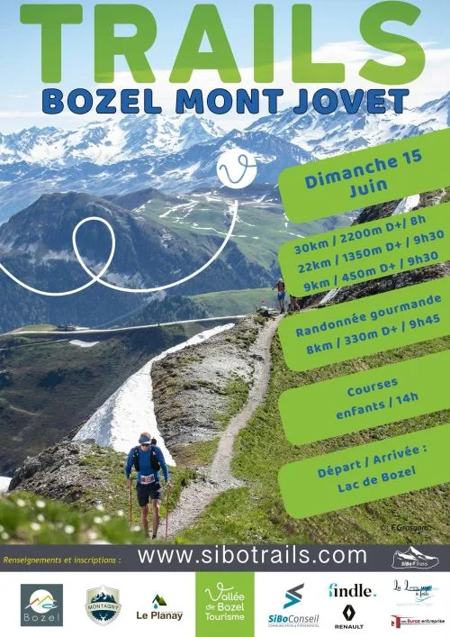 Trails de Bozel Mont-Jovet 2026 — Planay (73), 14 juin 2026 · Trail
