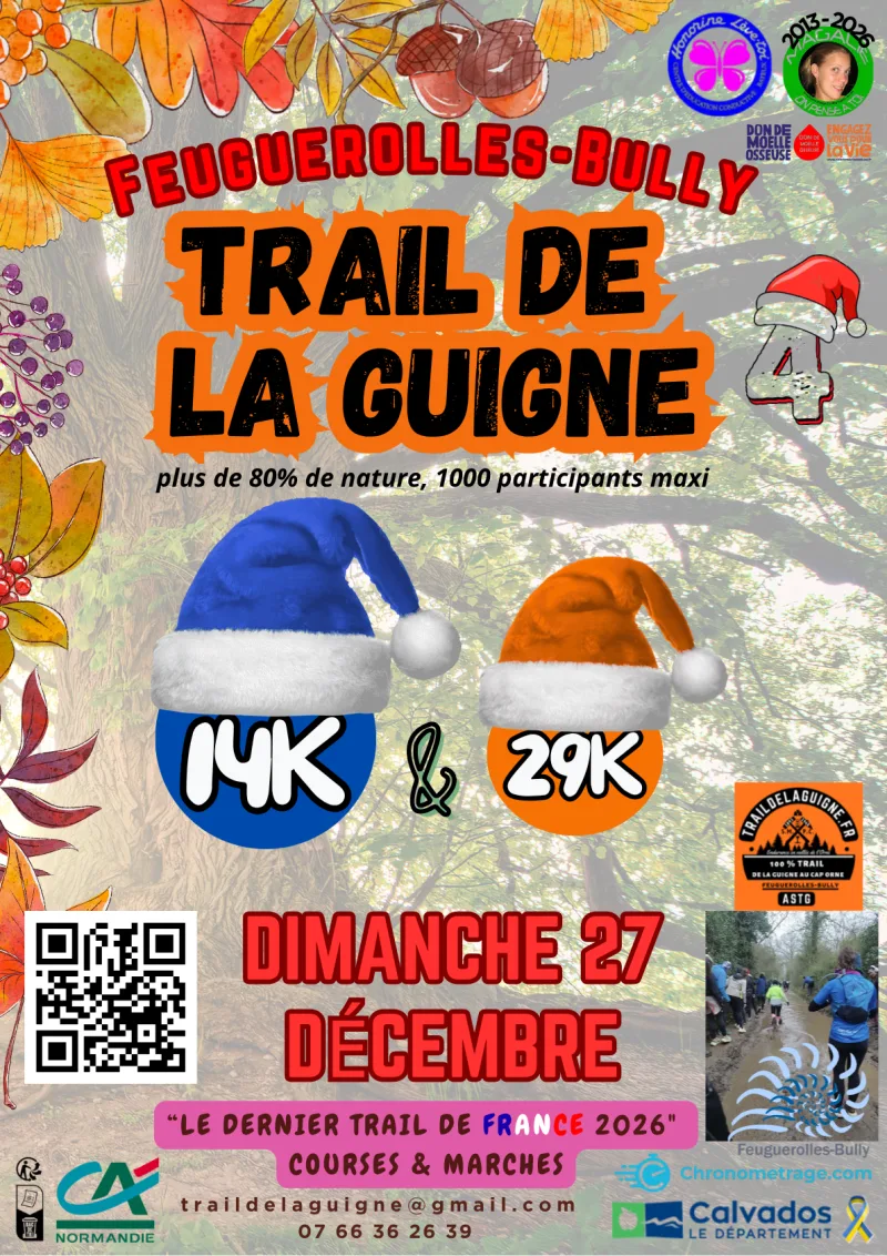 Trails de la Guigne et du Cap Orne — Feuguerolles bully (14), 27 décembre 2026 · Trail