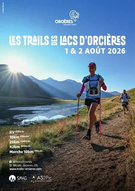 Trails des Lacs d’Orcières — Orcieres (05), 1 août 2026 · Trail