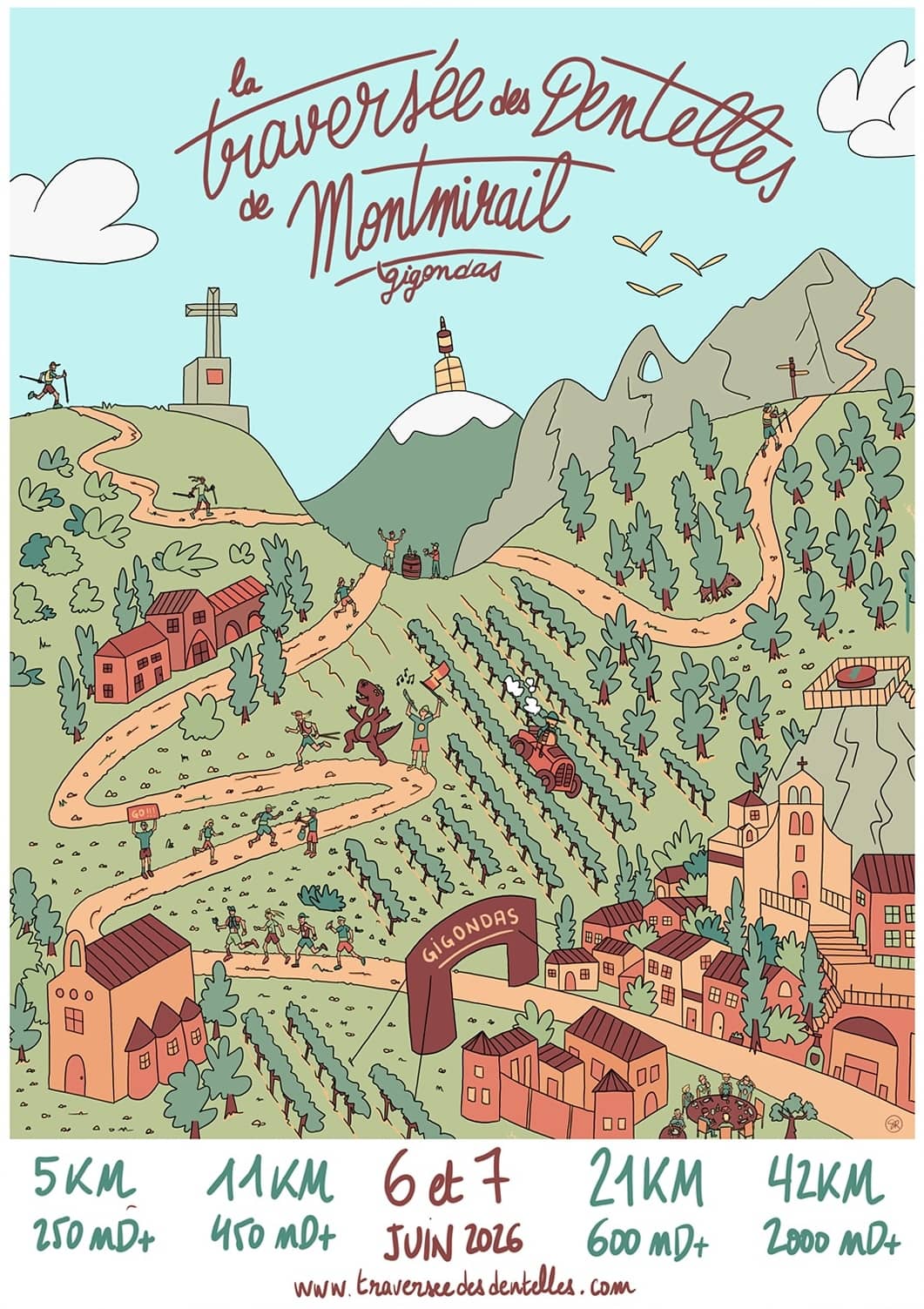 Traversée des Dentelles de Montmirail