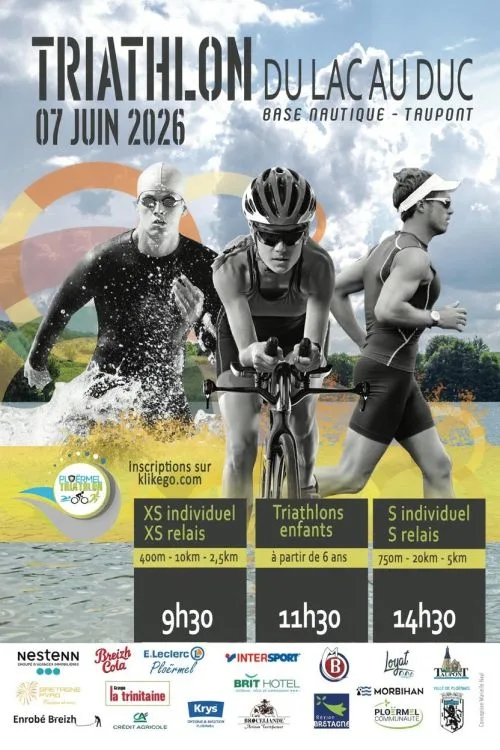Triathlon du Lac au Duc — Augan (56), 7 juin 2026 · Course à pied