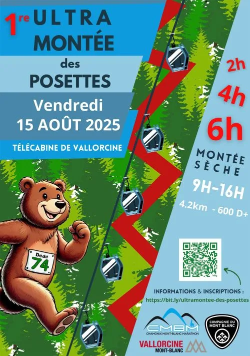 Ultra Montée des Posettes — Vallorcine (74), 15 août 2026 · Trail