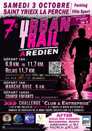 Urban Trail Arédien 2026 — Le chalard (87), 3 octobre 2026 · Trail