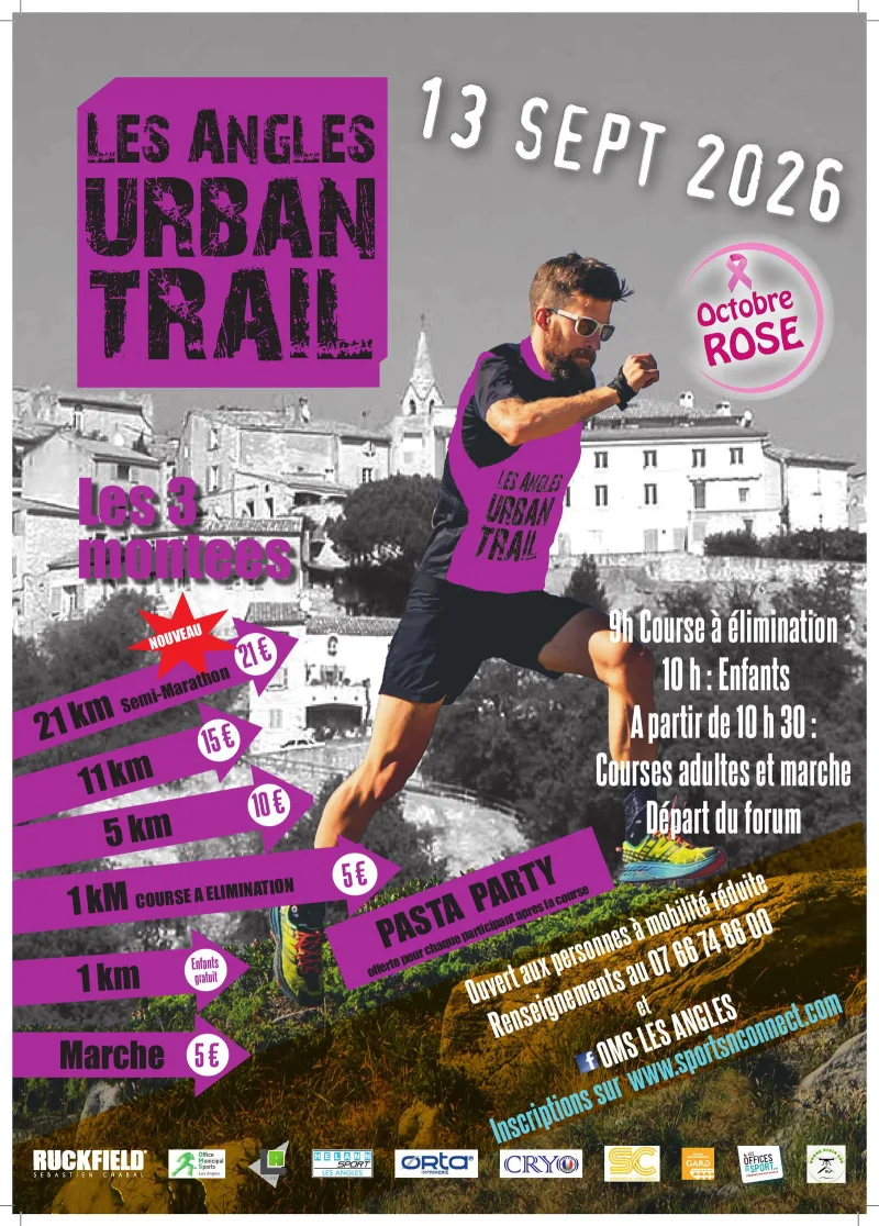 Urban Trail Les Angles — Les angles (30), 13 septembre 2026 · Trail