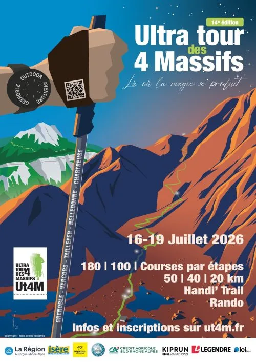 UT4M - Ultra Tour des 4 Massifs — Grenoble (38), 16 de julio de 2026 · Trail