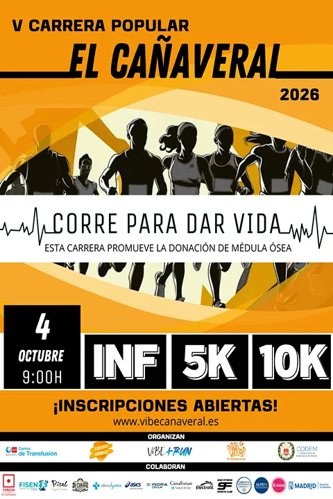 V CARRERA POPULAR EL CAÑAVERAL — Madrid (M), 4 de octubre de 2026