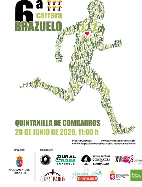VI Carrera Pedestre de Brazuelo — Turienzo De Los Caballeros (LE), 28 de junio de 2026 · Correr
