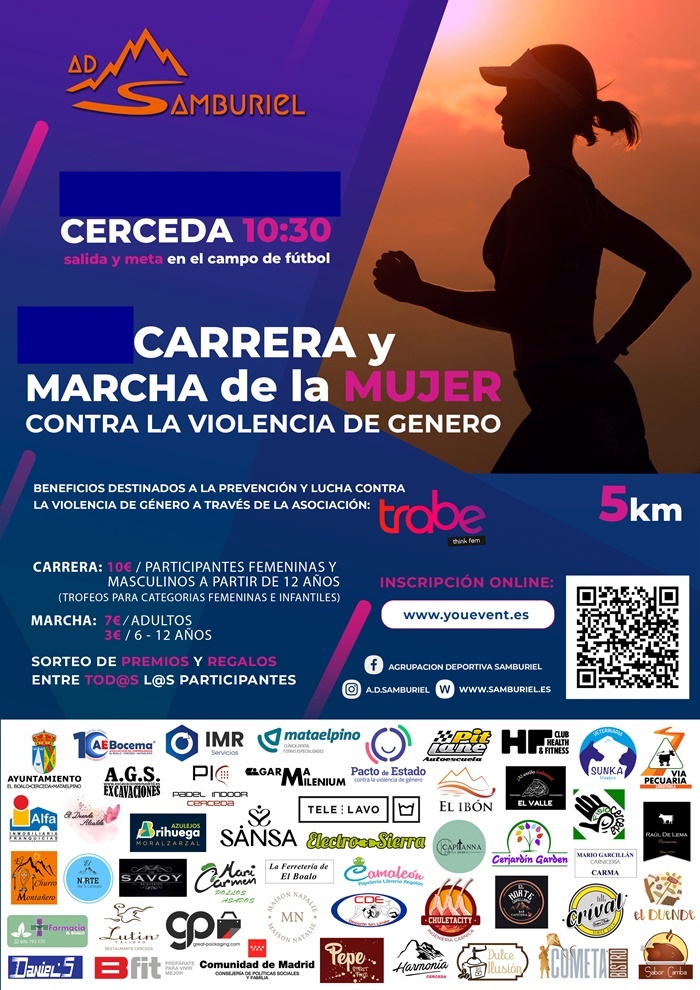 XVIII Carrera y Marcha de la Mujer contra la Violencia de Género de Cerceda