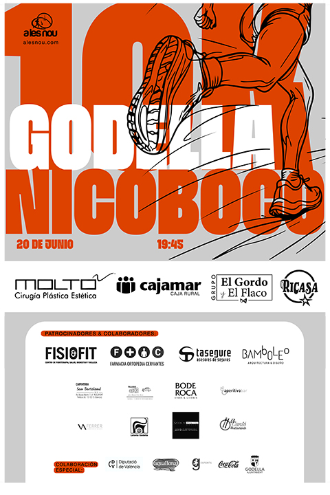 XXIII 10K GODELLA NICOBOCO — Godella (V), 20 de junio de 2026 · Correr